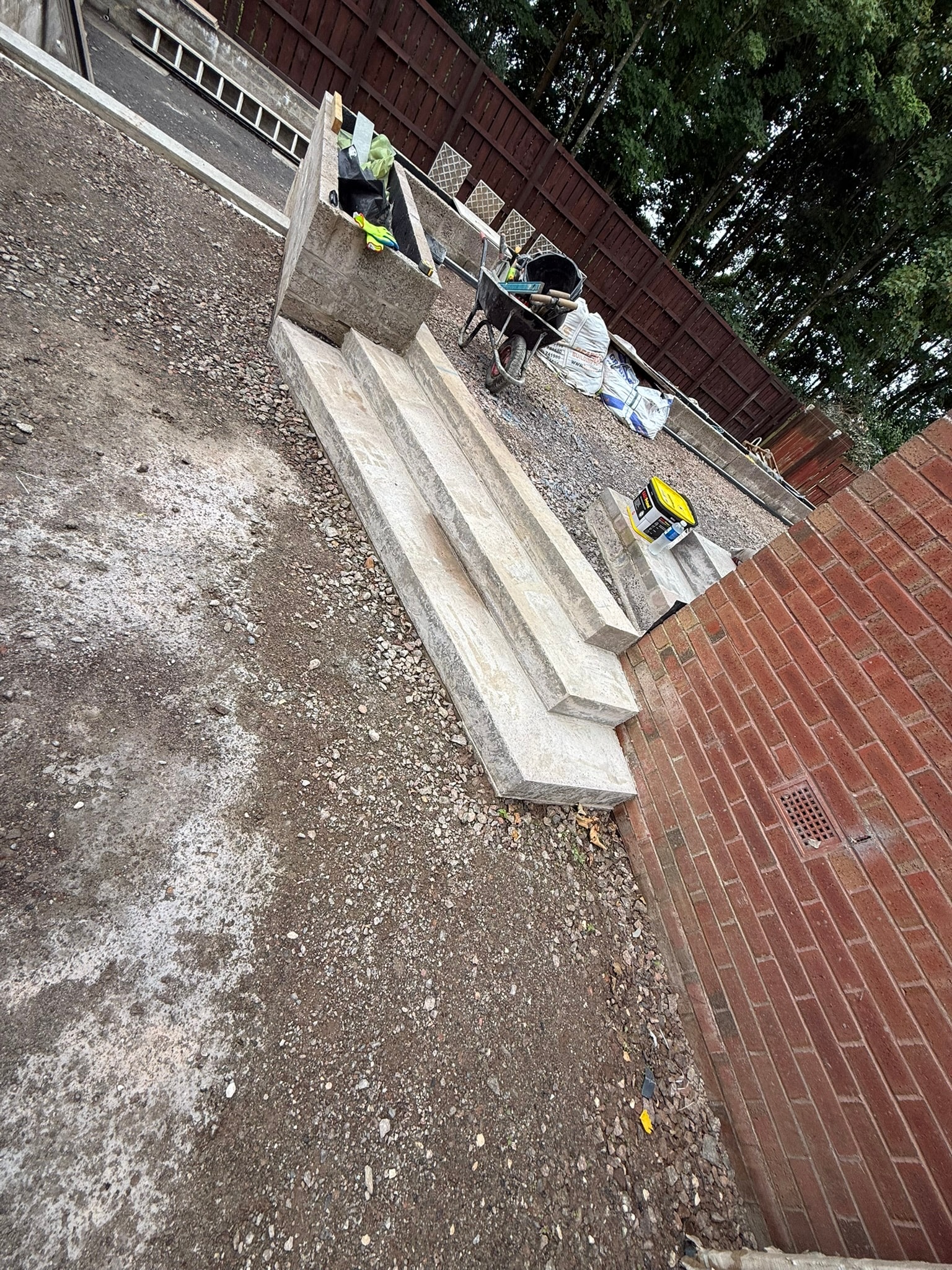 Before — artificial grass