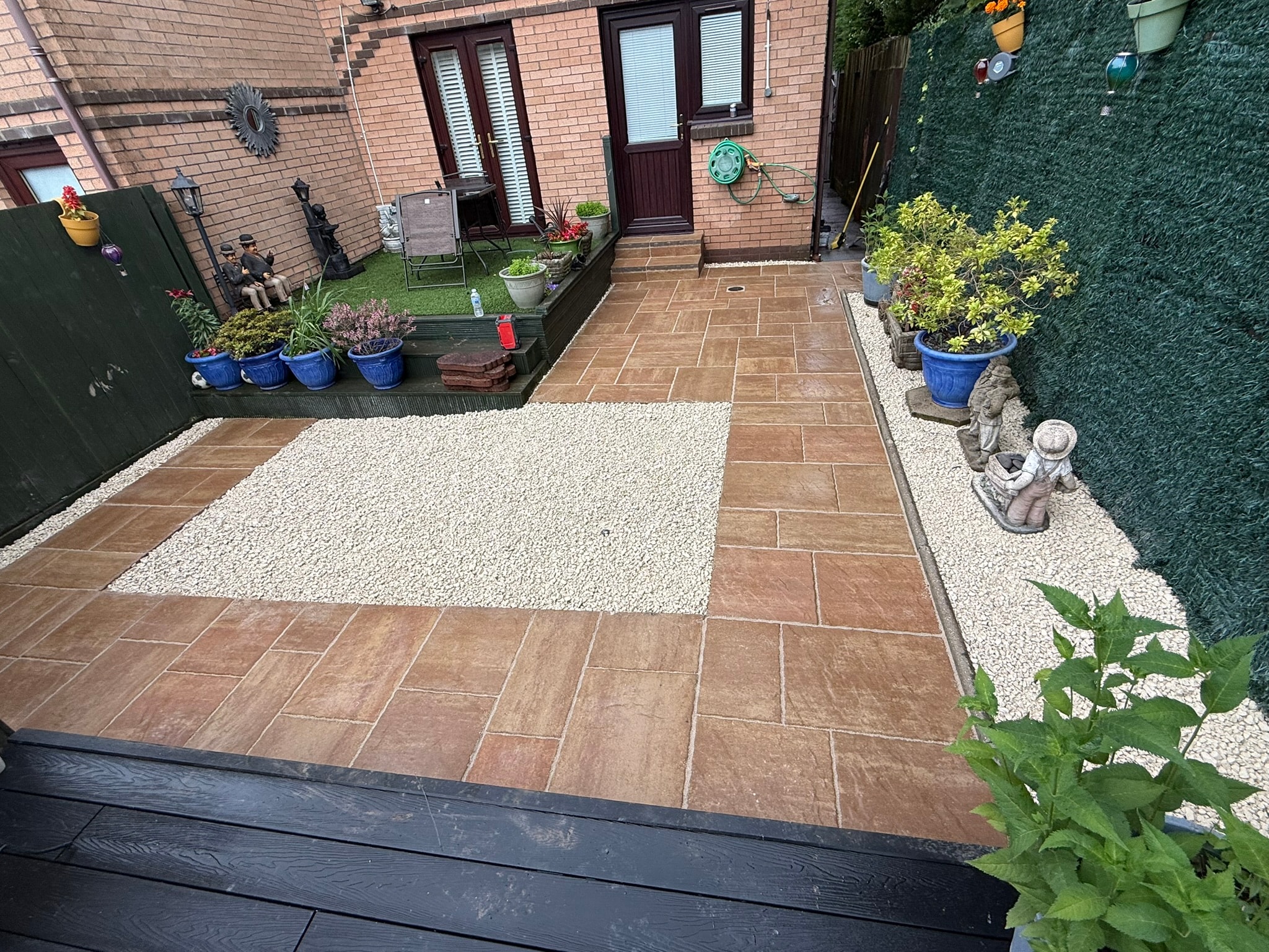 Valhalla paving slab installation