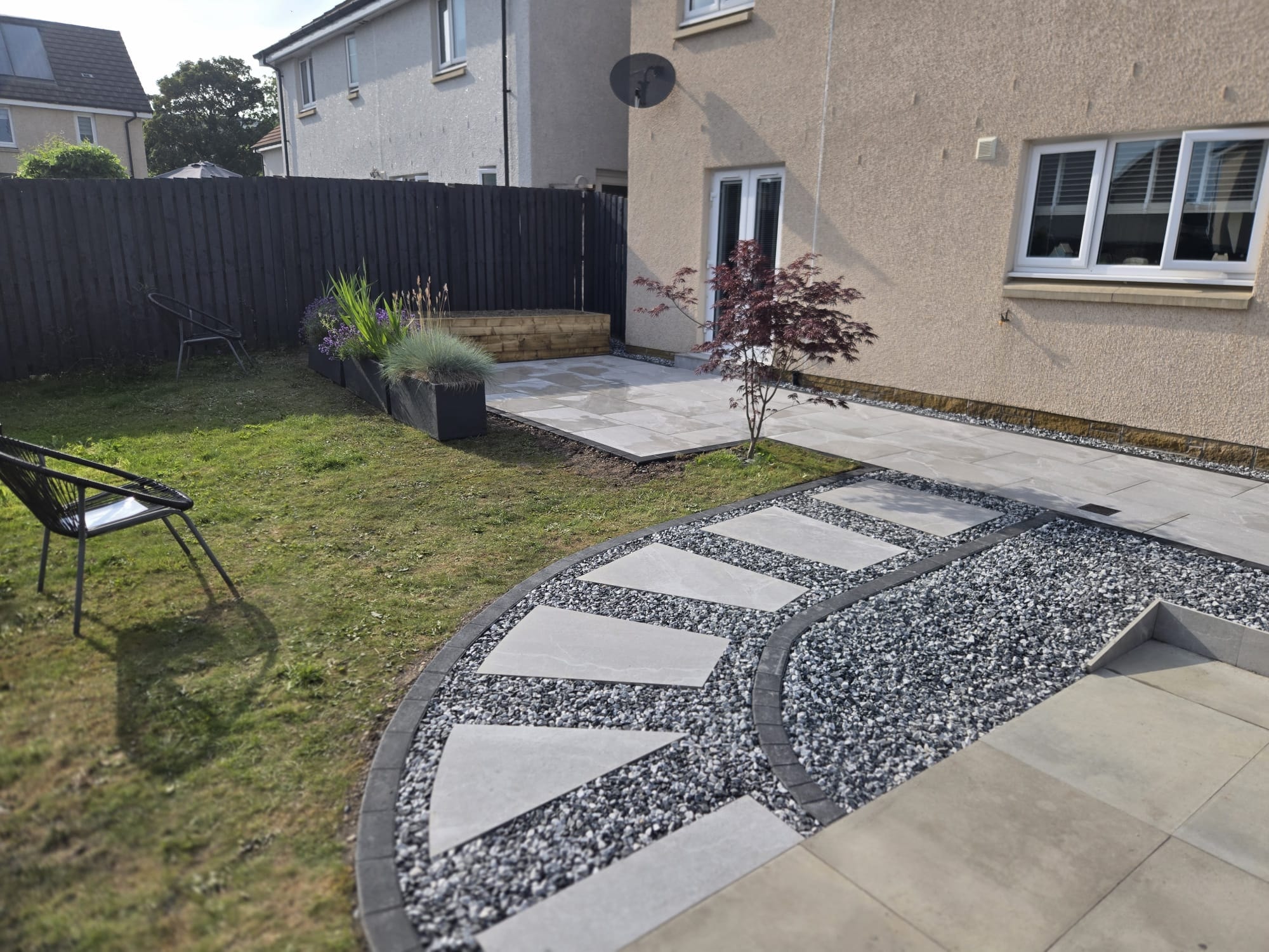 Porcelain patio project 15