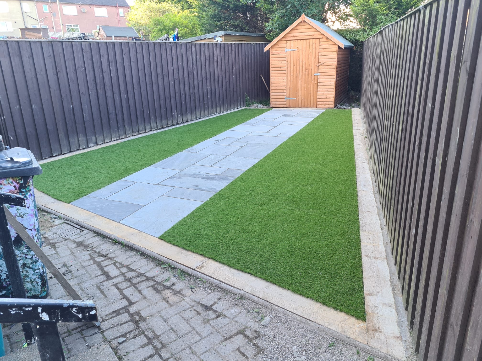 Porcelain patio project 20