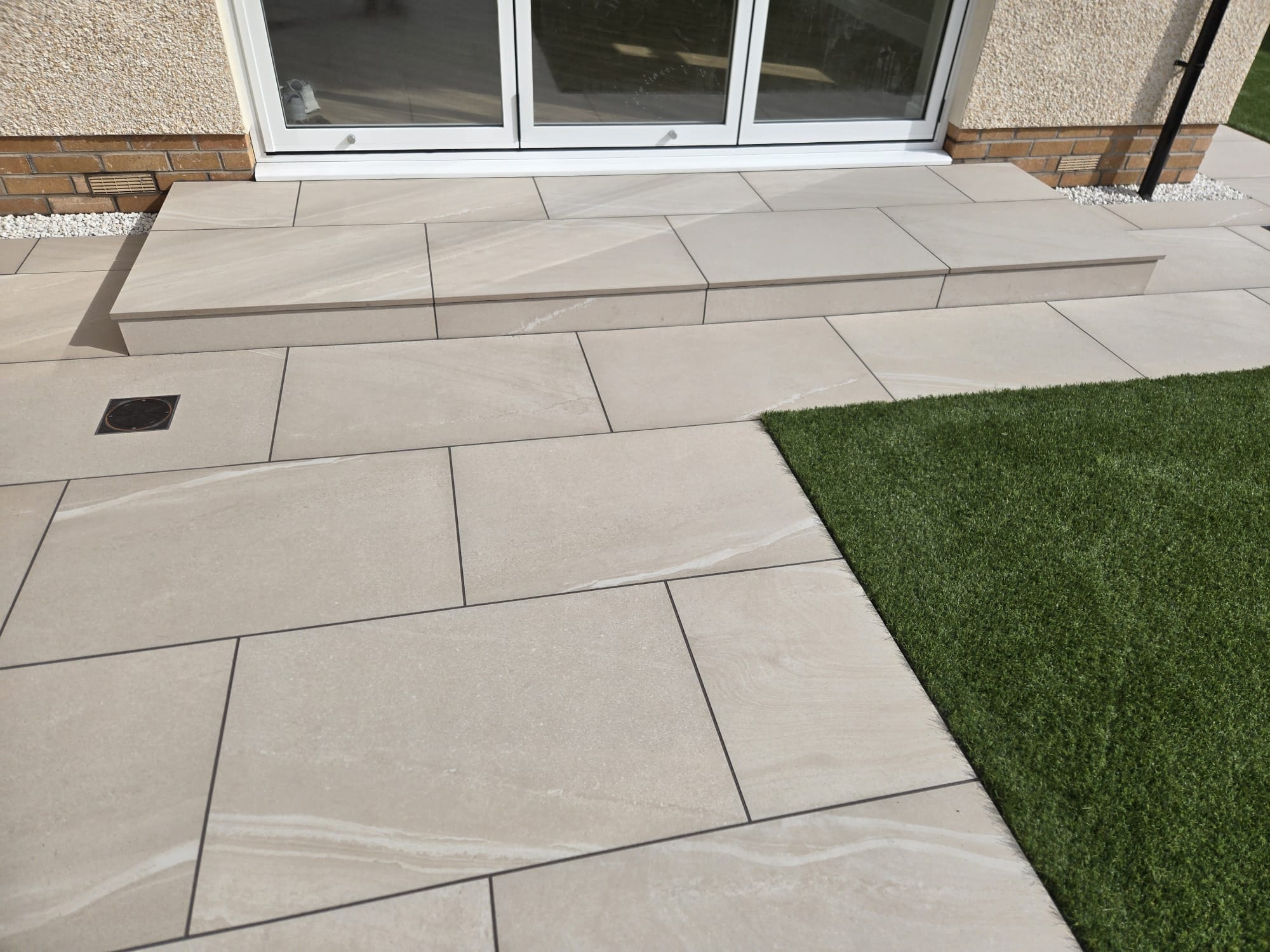 Porcelain patio project 3