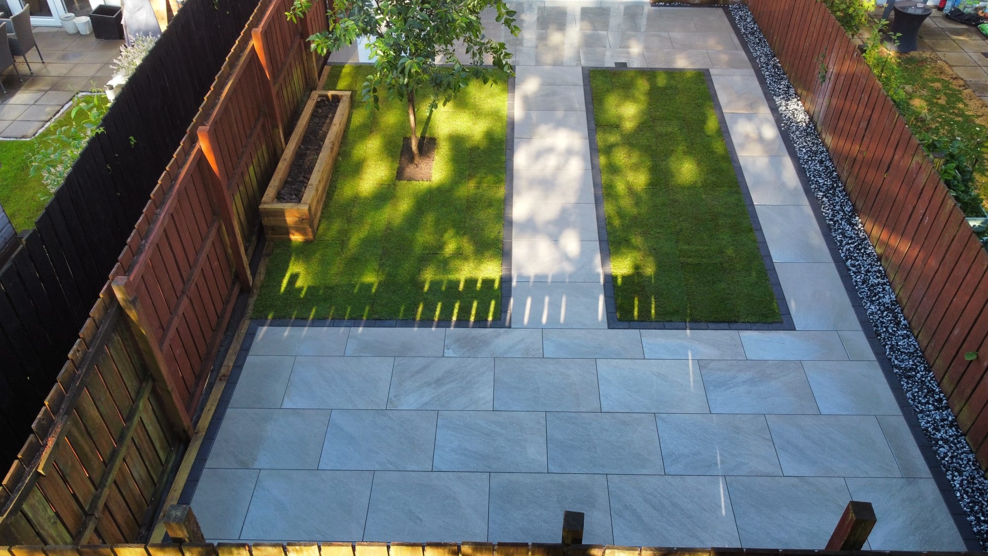Porcelain patio project 4
